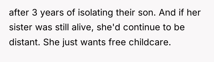after 3 years of isolating their son. And if her...