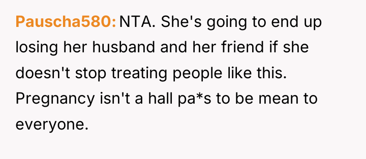 Pauscha580 NTA. She's going to end up losing her husband...
