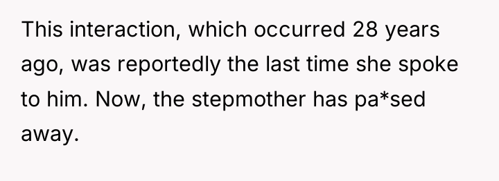 This interaction, which occurred 28 years ago, was reportedly the...