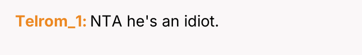 Telrom_1 NTA he's an idiot.
