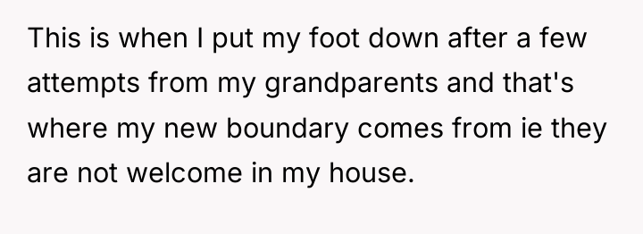 This is when I put my foot down after a...