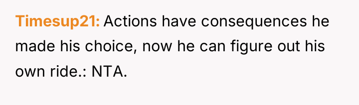 Timesup21 Actions have consequences he made his choice, now he...