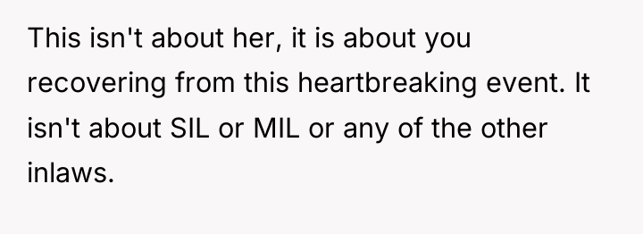 This isn't about her, it is about you recovering from...