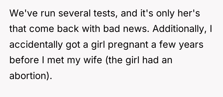 We've run several tests, and it's only her's that come...