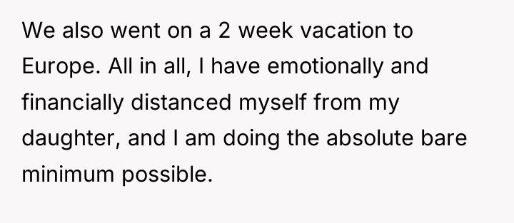 We also went on a 2 week vacation to Europe....