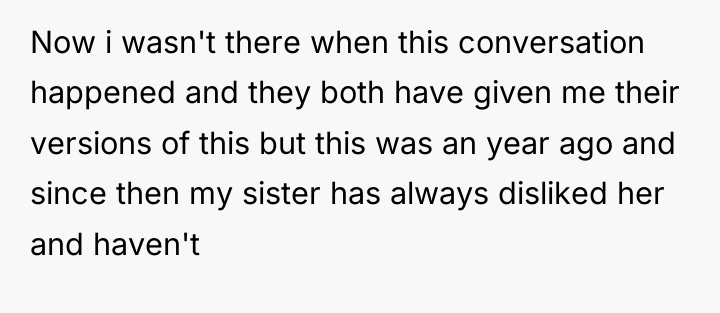 Now i wasn't there when this conversation happened and they...