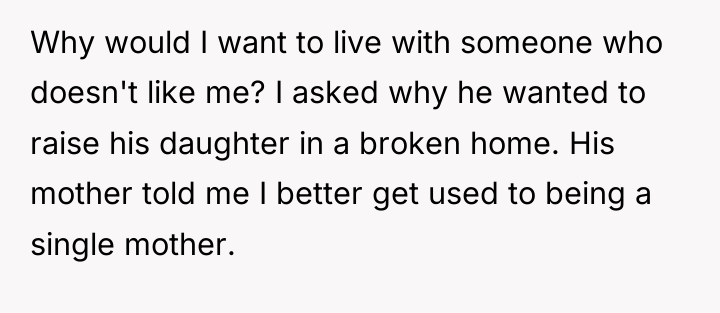 Why would I want to live with someone who doesn't...