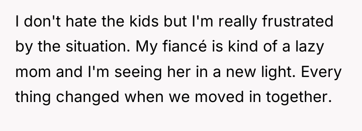 I don't hate the kids but I'm really frustrated by...