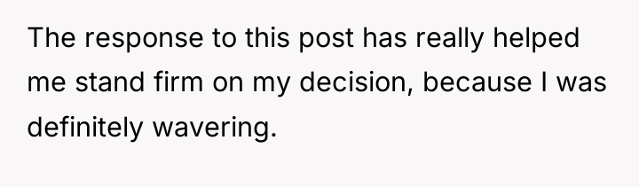 The response to this post has really helped me stand...