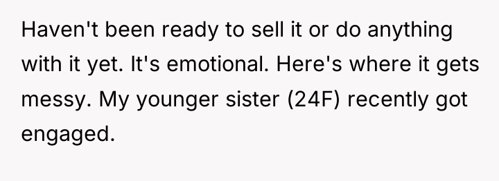 Haven't been ready to sell it or do anything with...
