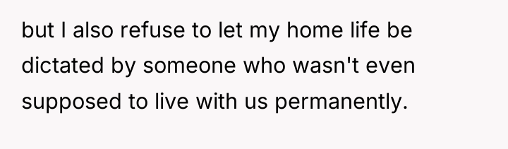 but I also refuse to let my home life be...