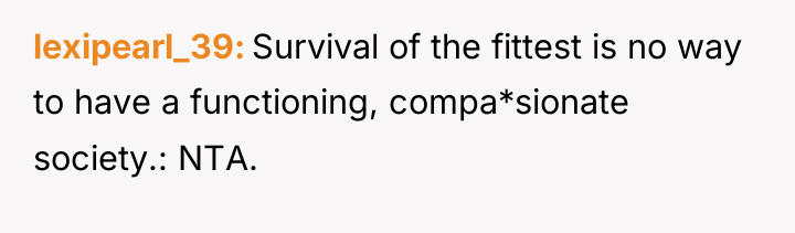 lexipearl_39 Survival of the fittest is no way to have...