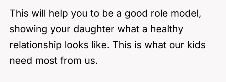 This will help you to be a good role model,...