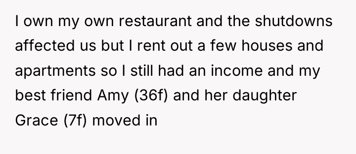 I own my own restaurant and the shutdowns affected us...