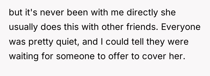 but it's never been with me directly she usually does...