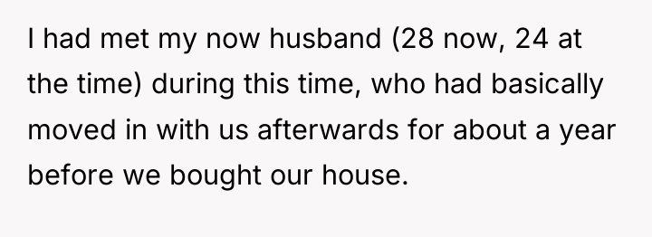 I had met my now husband (28 now, 24 at...