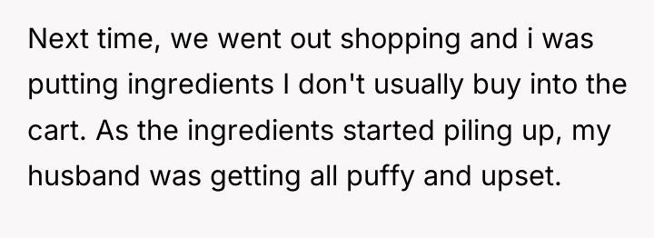 Next time, we went out shopping and i was putting...