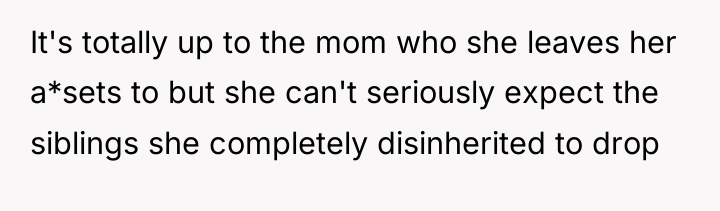 It's totally up to the mom who she leaves her...