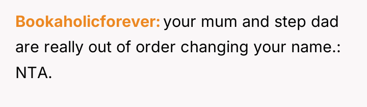 Bookaholicforever your mum and step dad are really out of...