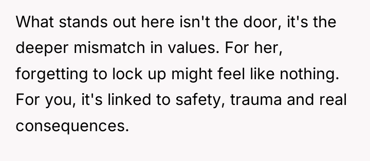 What stands out here isn't the door, it's the deeper...