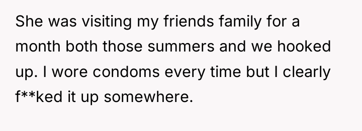 She was visiting my friends family for a month both...