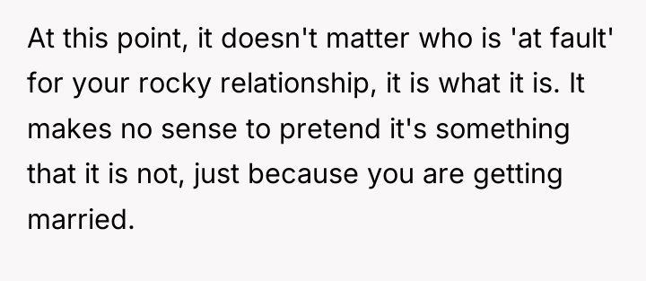 At this point, it doesn't matter who is 'at fault'...
