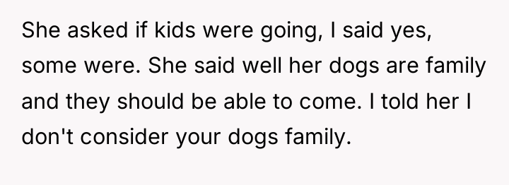 She asked if kids were going, I said yes, some...