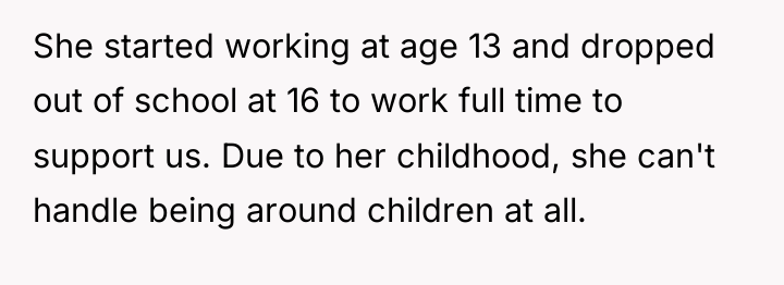 She started working at age 13 and dropped out of...