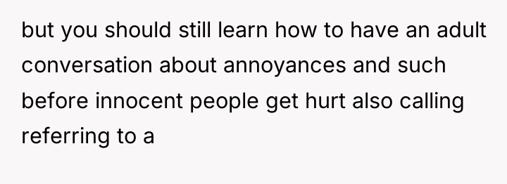 but you should still learn how to have an adult...