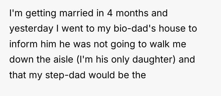 I'm getting married in 4 months and yesterday I went...