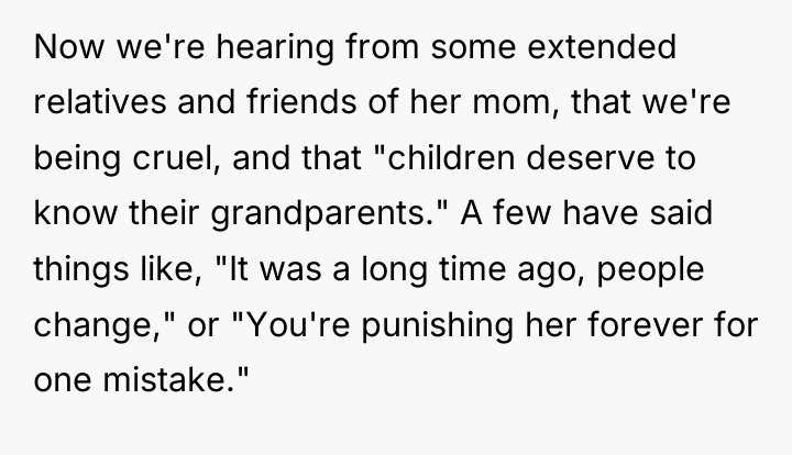Now we're hearing from some extended relatives and friends of...