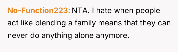 No-Function223 NTA. I hate when people act like blending a...