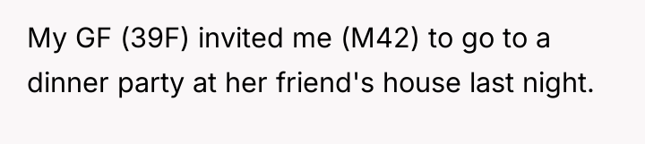 My GF (39F) invited me (M42) to go to a...
