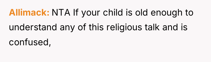 Allimack NTA If your child is old enough to understand...