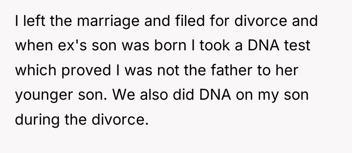 I left the marriage and filed for divorce and when...