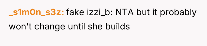 _s1m0n_s3z fake izzi_b: NTA but it probably won't change until...