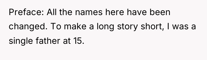 Preface: All the names here have been changed. To make...