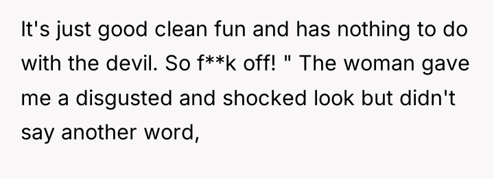 It's just good clean fun and has nothing to do...