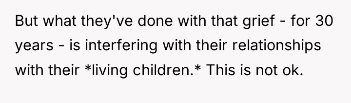 But what they've done with that grief - for 30...