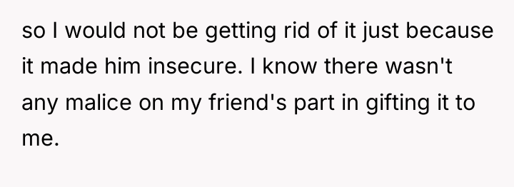 so I would not be getting rid of it just...