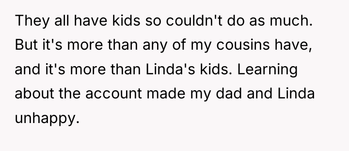 They all have kids so couldn't do as much. But...