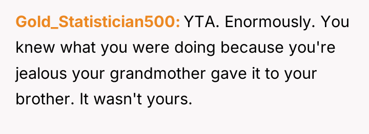 Gold_Statistician500 YTA. Enormously. You knew what you were doing because...
