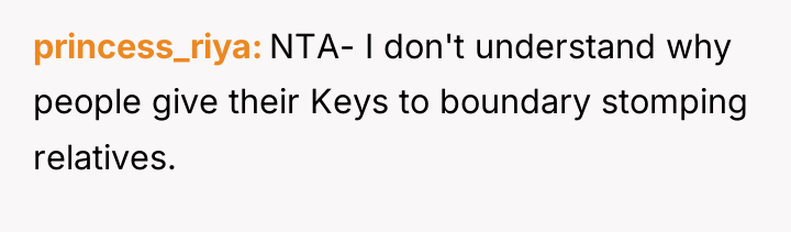 princess_riya NTA- I don't understand why people give their Keys...