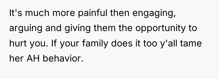 It's much more painful then engaging, arguing and giving them...