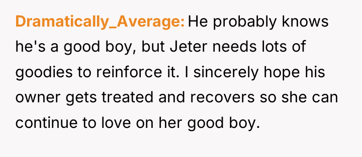 Dramatically_Average He probably knows he's a good boy, but Jeter...