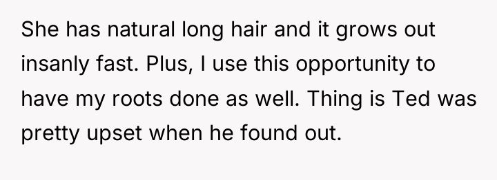 She has natural long hair and it grows out insanly...