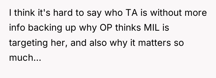 I think it's hard to say who TA is without...