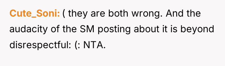 Cute_Soni ( they are both wrong. And the audacity of...