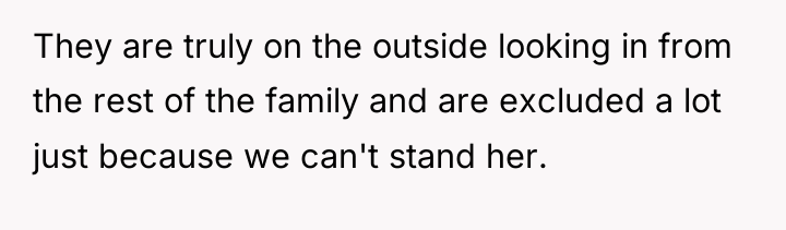 They are truly on the outside looking in from the...