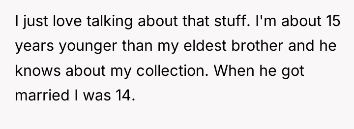 I just love talking about that stuff. I'm about 15...